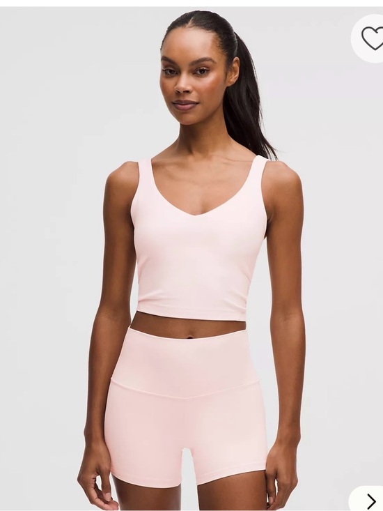 lululemon athletica Tops - Lululemon Align Crop Tank Top Soft Pink Size 6 EUC